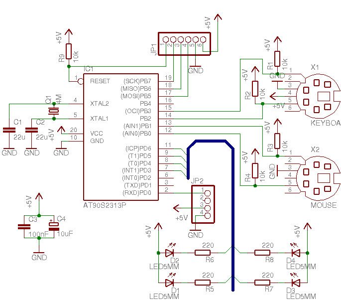 SWK-8630 receiver schematic